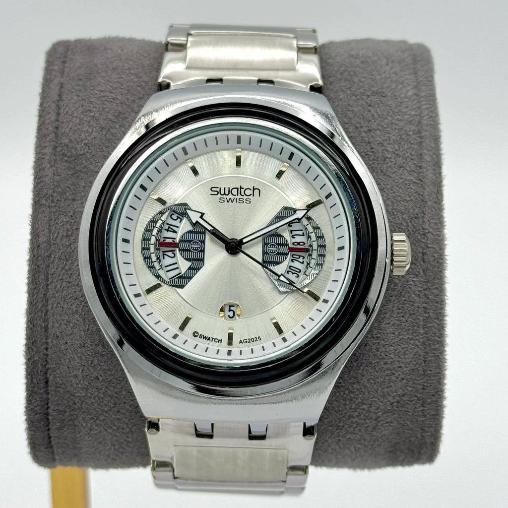 Montre Homme Swatch Irony Chrono Cadran Argent - YVS488G