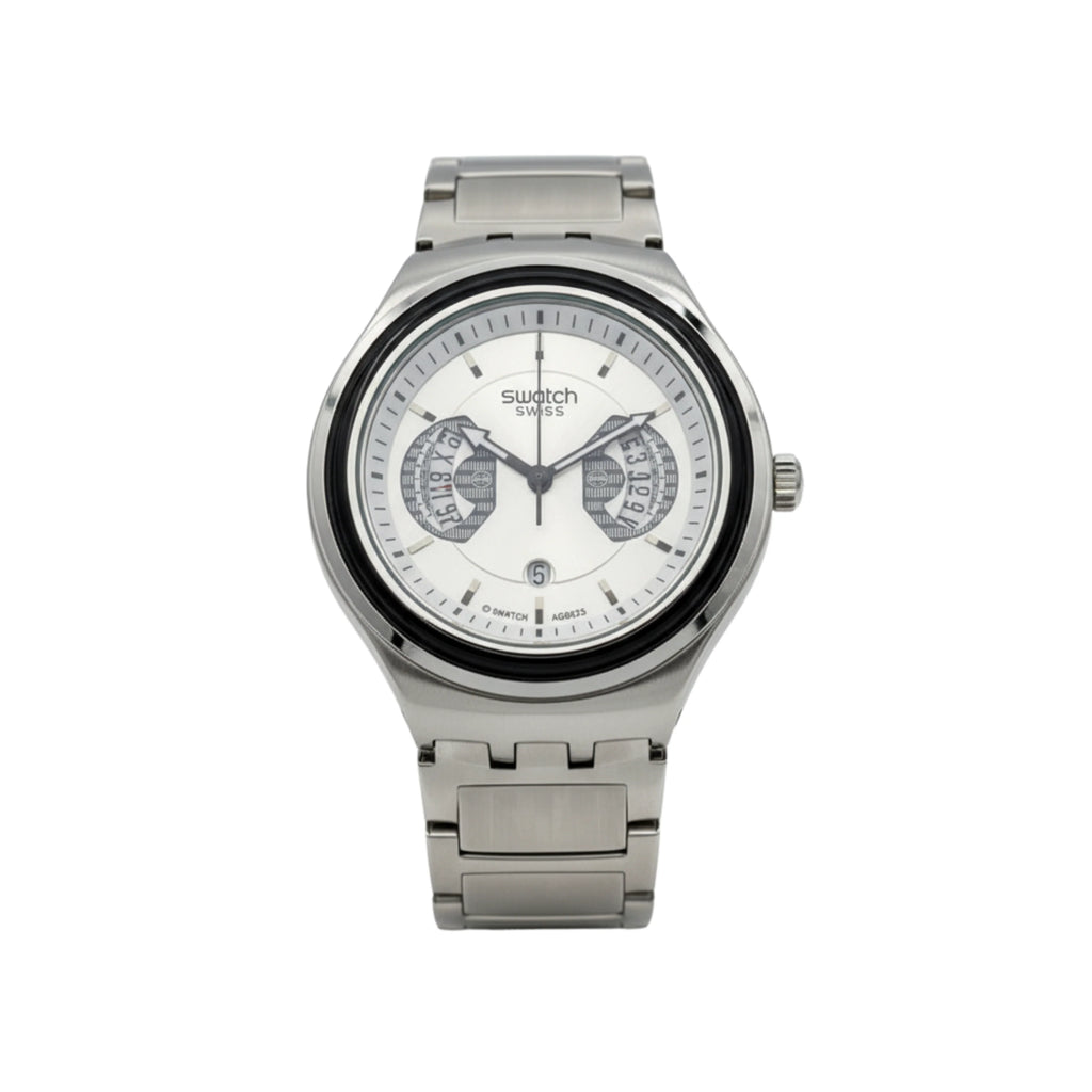 Montre Homme Swatch Irony Chrono Cadran Argent - YVS488G