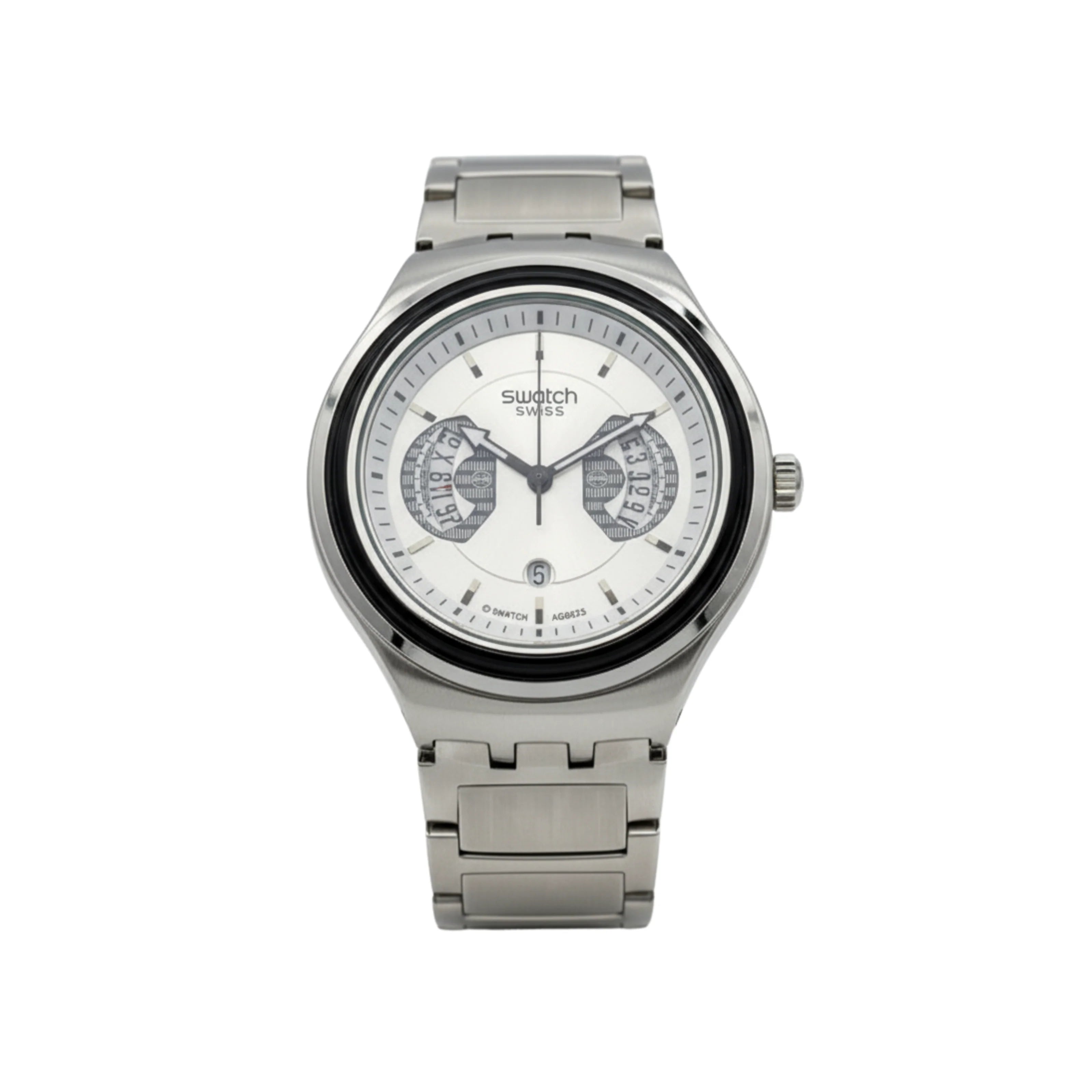 Montre Homme Swatch Irony Chrono Cadran Argent - YVS488G